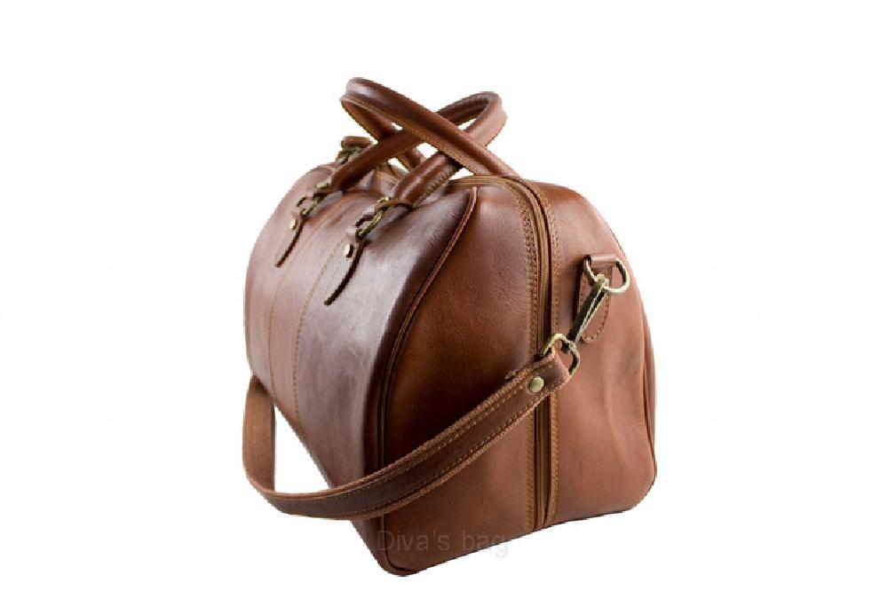 Vienna Travel Bag in real leather