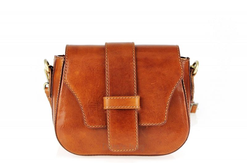 Gea - Leather Messenger Bag