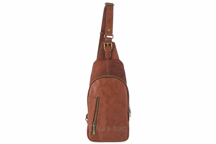 Sam  - Leather unisex Strap bag