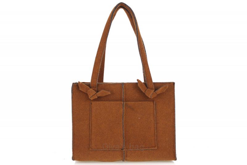 Savina - Boiled Wool handbag