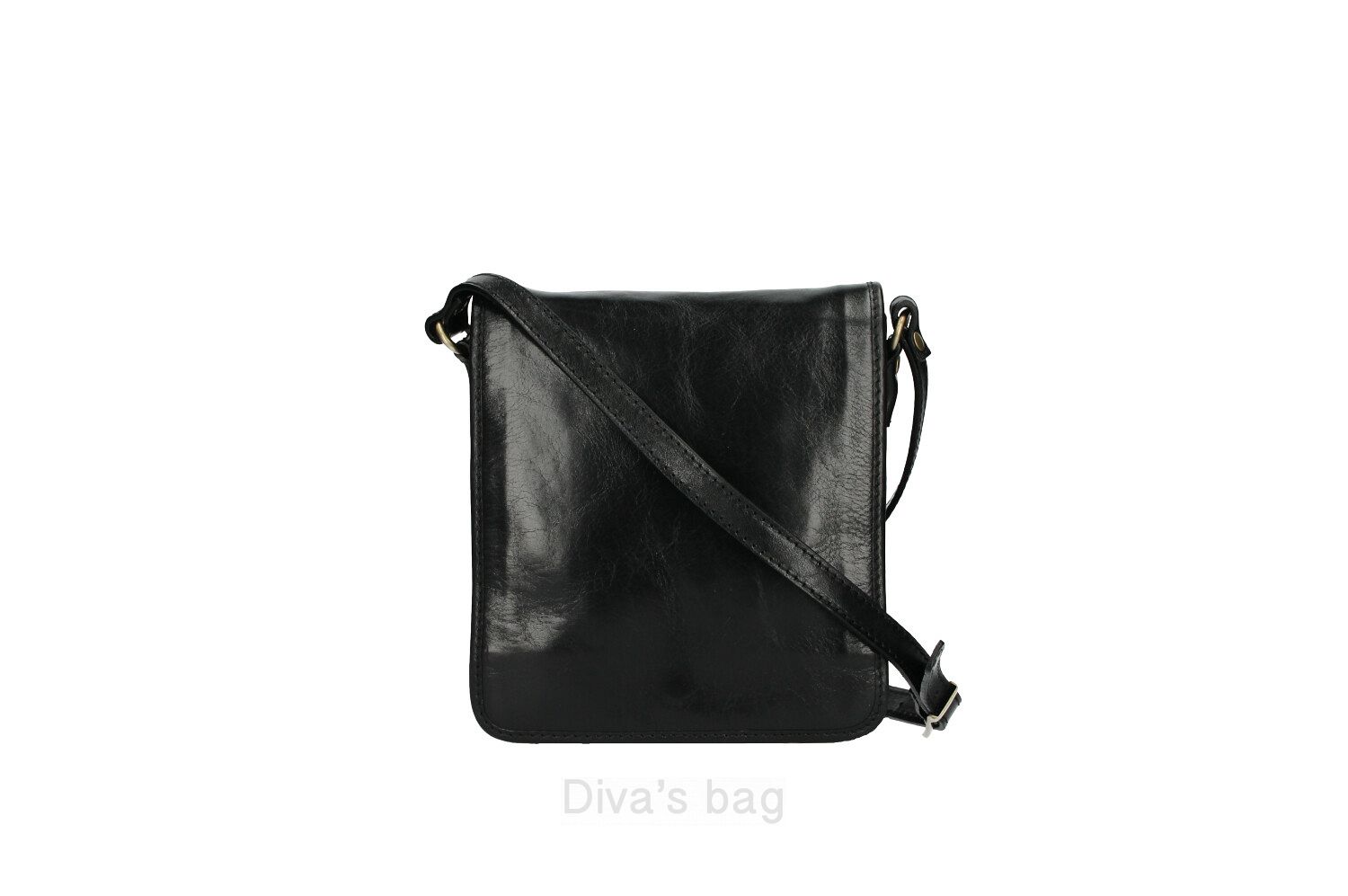 Milano Leather Messenger Bag, unisex