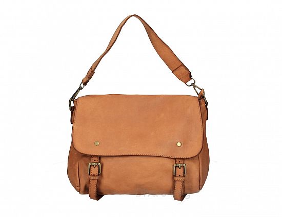 Bolso para el móvil de mujer en piel cognac